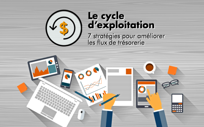 Le cycle d’exploitation Working desk illustration