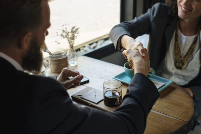 Business agreement handshake Business agreement handshake