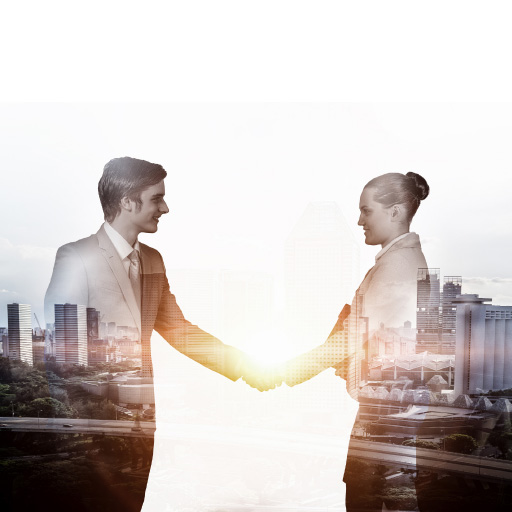 cash_cycle_guide_side_image_section_6 Businessman and business woman shacking hands