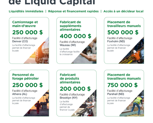 Financements récents - Août 2020 - Liquid Capital