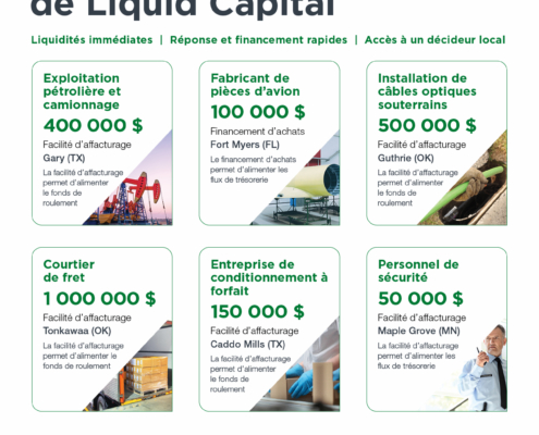Financements récents de Liquid Capital