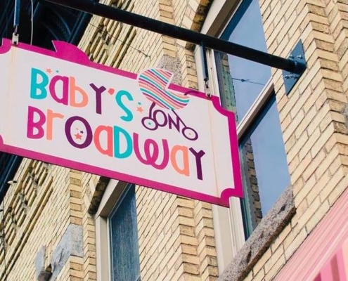 Baby's on Broadway retail store signage