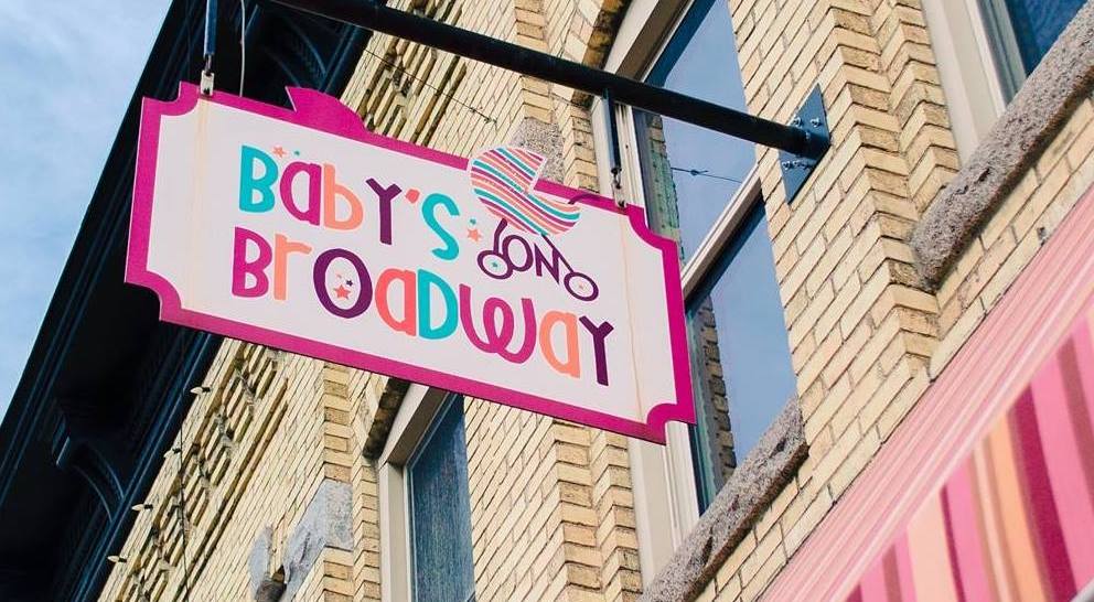 Baby's on Broadway retail store signage