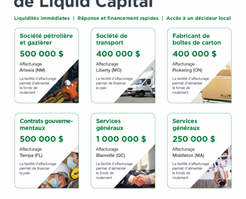 Financements recents de Liquid Capital Aout 2021