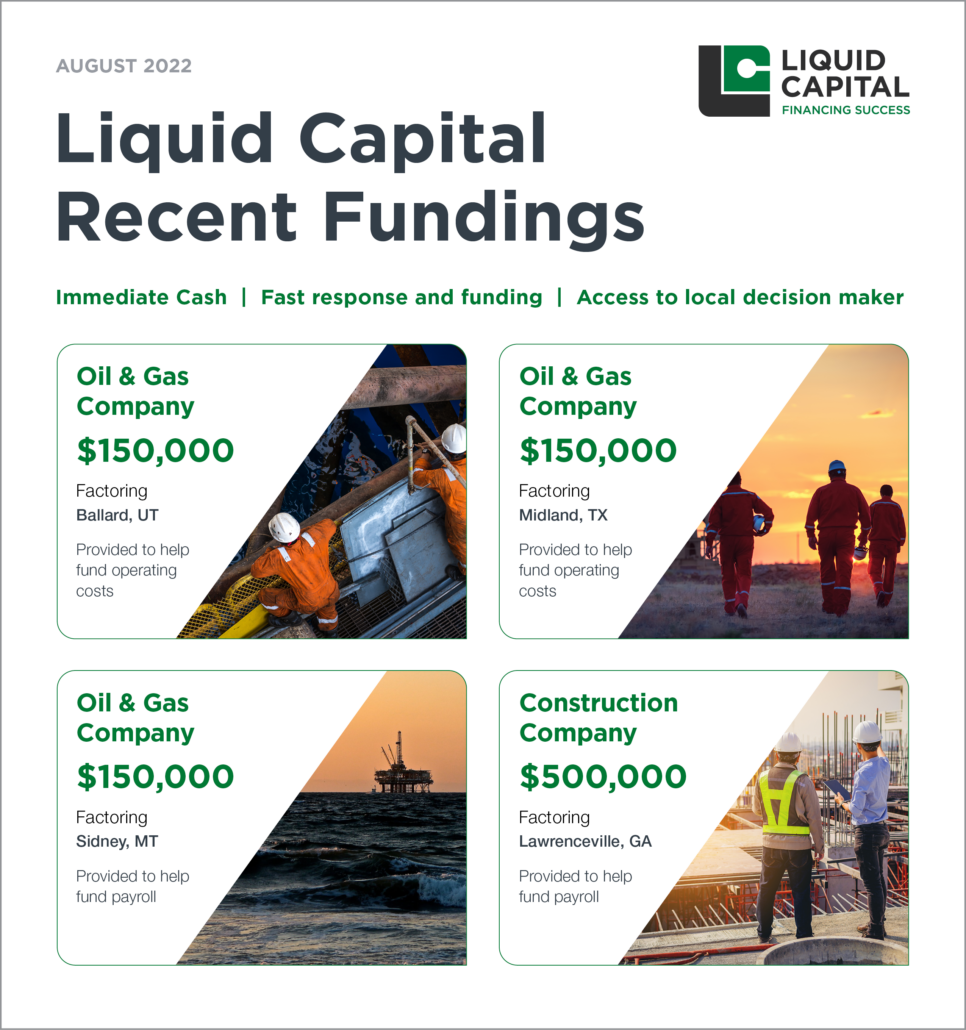 Liquid Capital Recent Fundings August 2022 