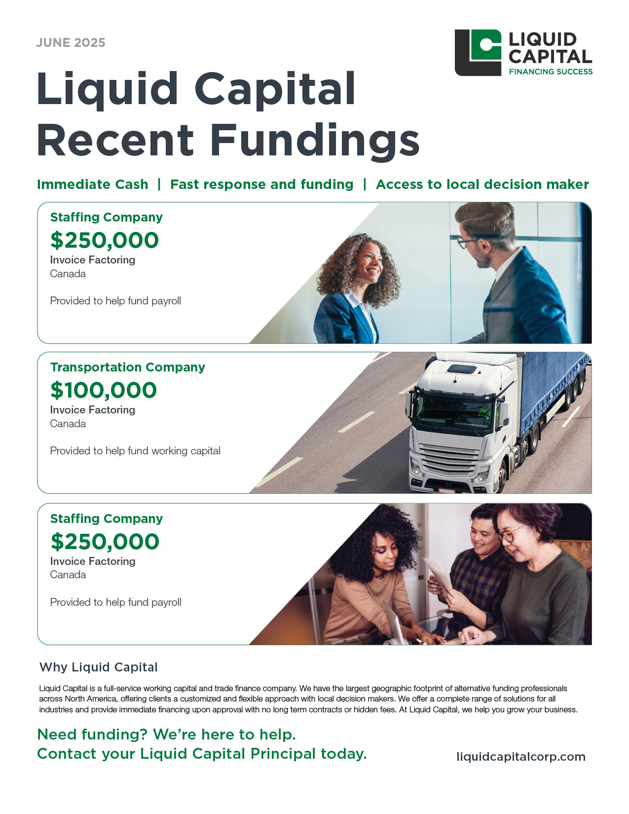 Recent Fundings list from June 2025