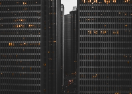 Large buildings representing businesses in need of working capital financing solutions